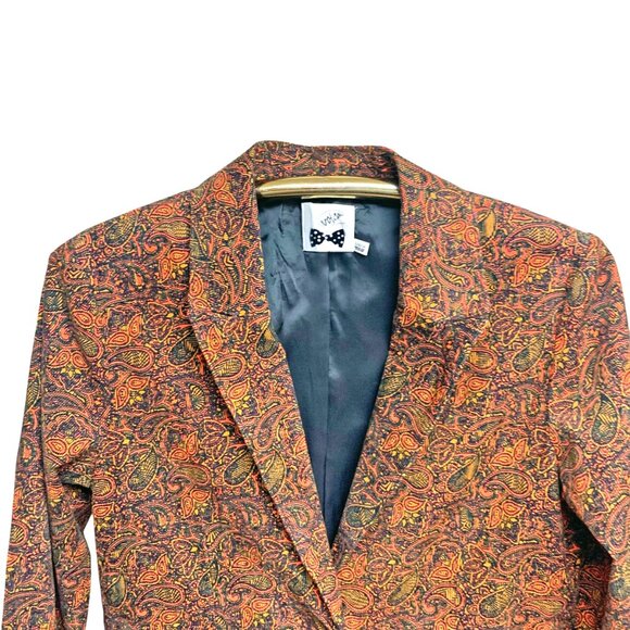 Volcom Rip It Paisley Thin Wale Corduroy Tailored Blazer - Picture 2 of 13